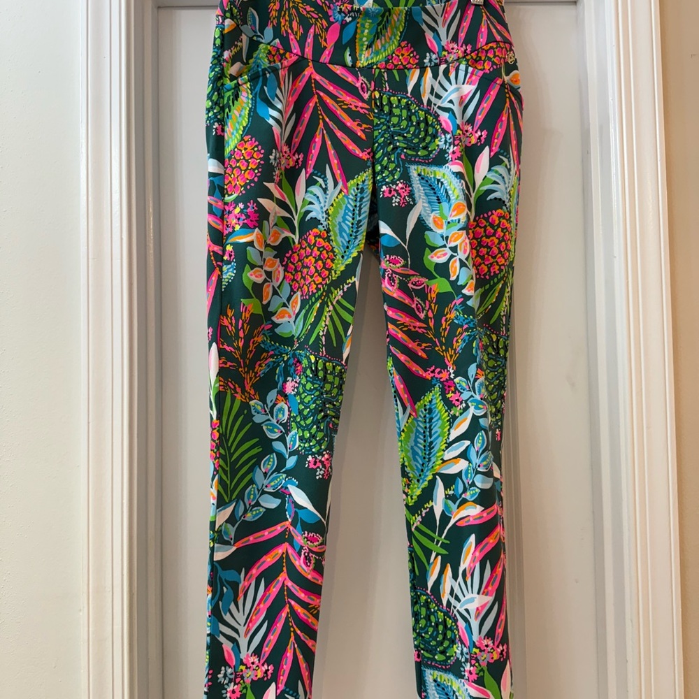 Lilly Pulitzer Tropical Green and Pink pants